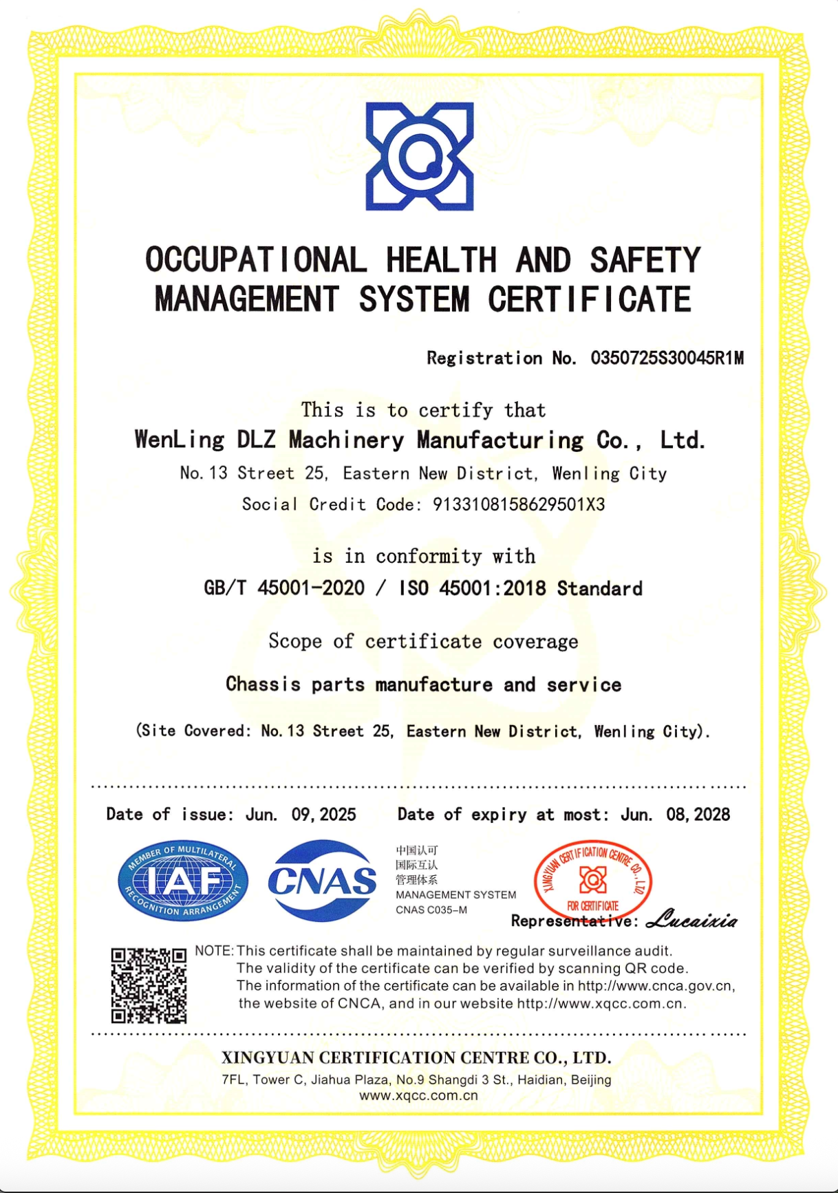 ISO 45001 Certified